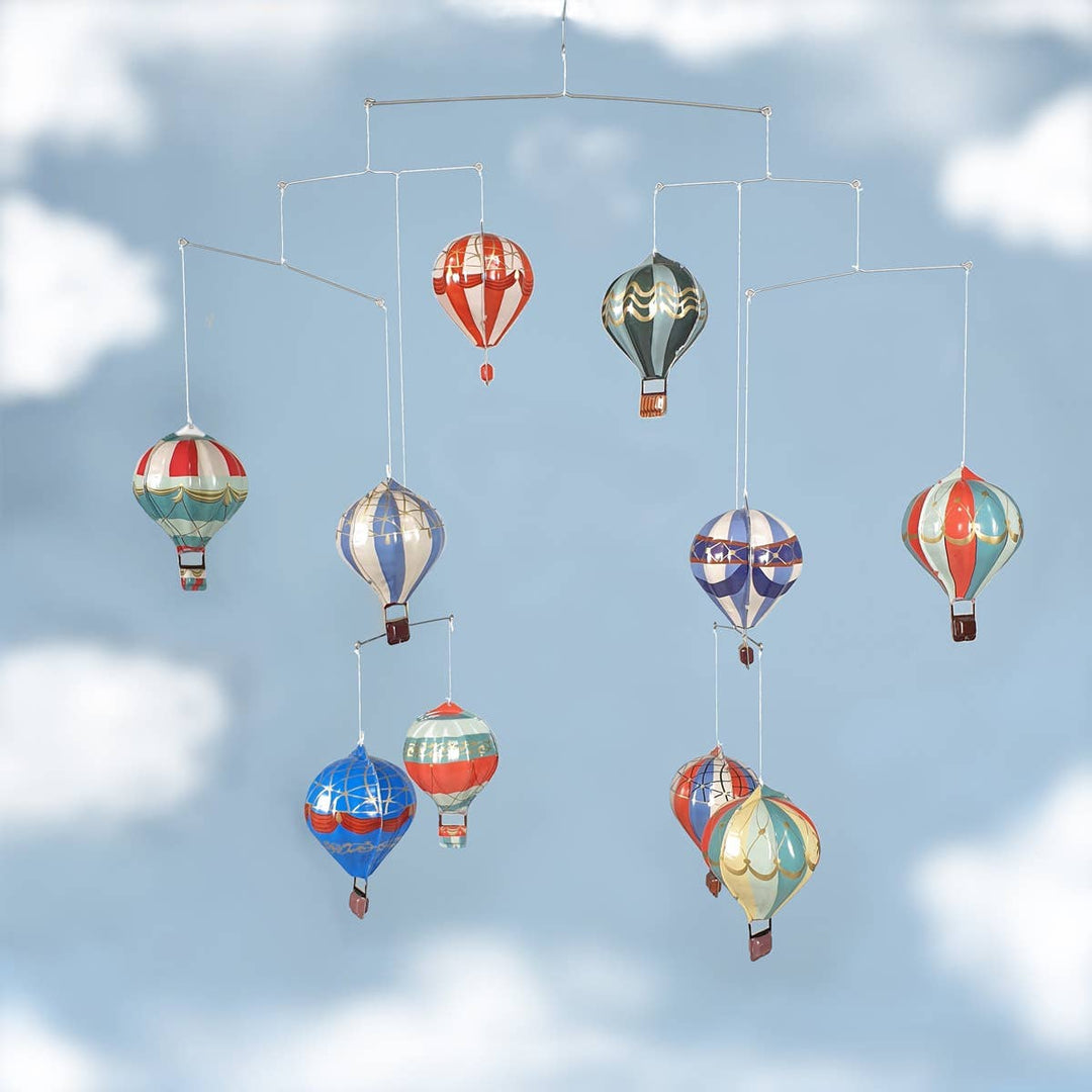 NEW Mobile Tin Retro Hot Air Balloon