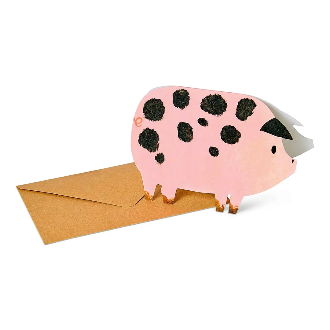 Spotty Pig Greeting Card