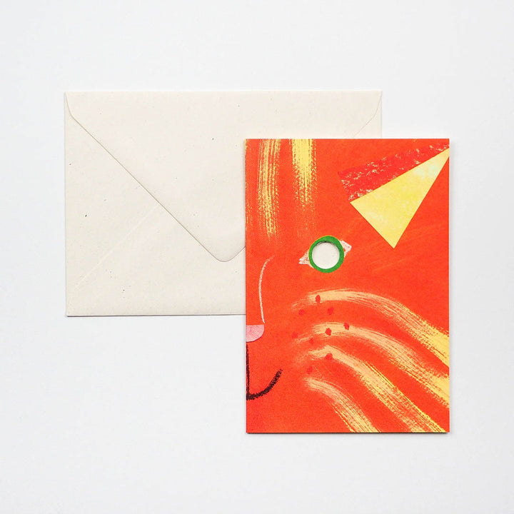 Greeting Card - Cat Mask
