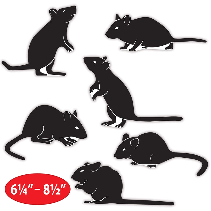 Mice Silhouettes For Steps Decor