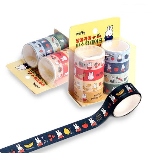 Miffy Sweet Fruit Deco Masking Tape Set of 8