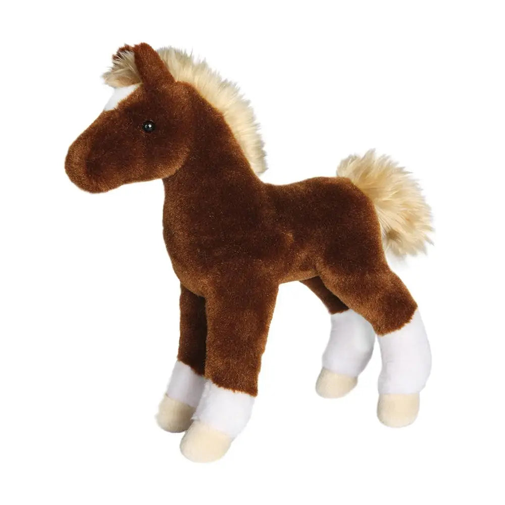 Teak Chestnut Foal Stuffed Animal Plush- Small