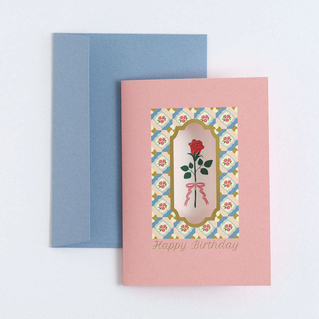 Flor Choose Greeting Card - Roses (Happy Birthday)