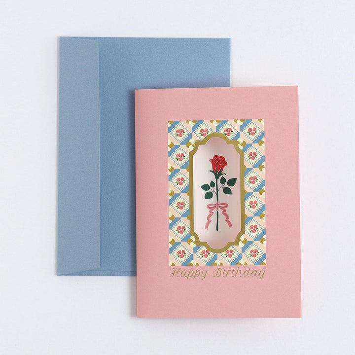 Flor Choose Greeting Card - Roses (Happy Birthday)