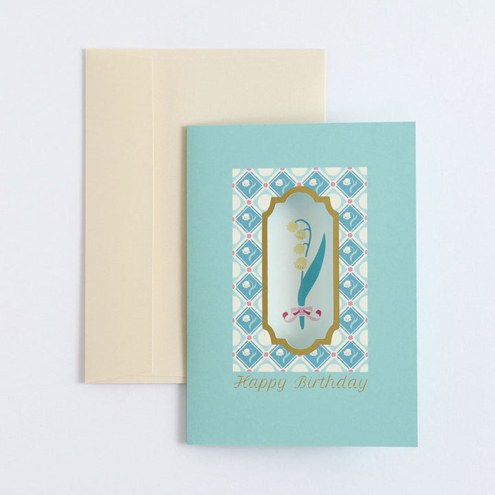 Flor Choose Greeting Card - Lily of the Valley (Happy Birthday)
