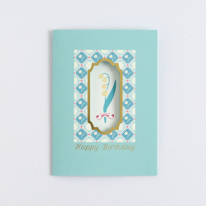 Flor Choose Greeting Card - Lily of the Valley (Happy Birthday)