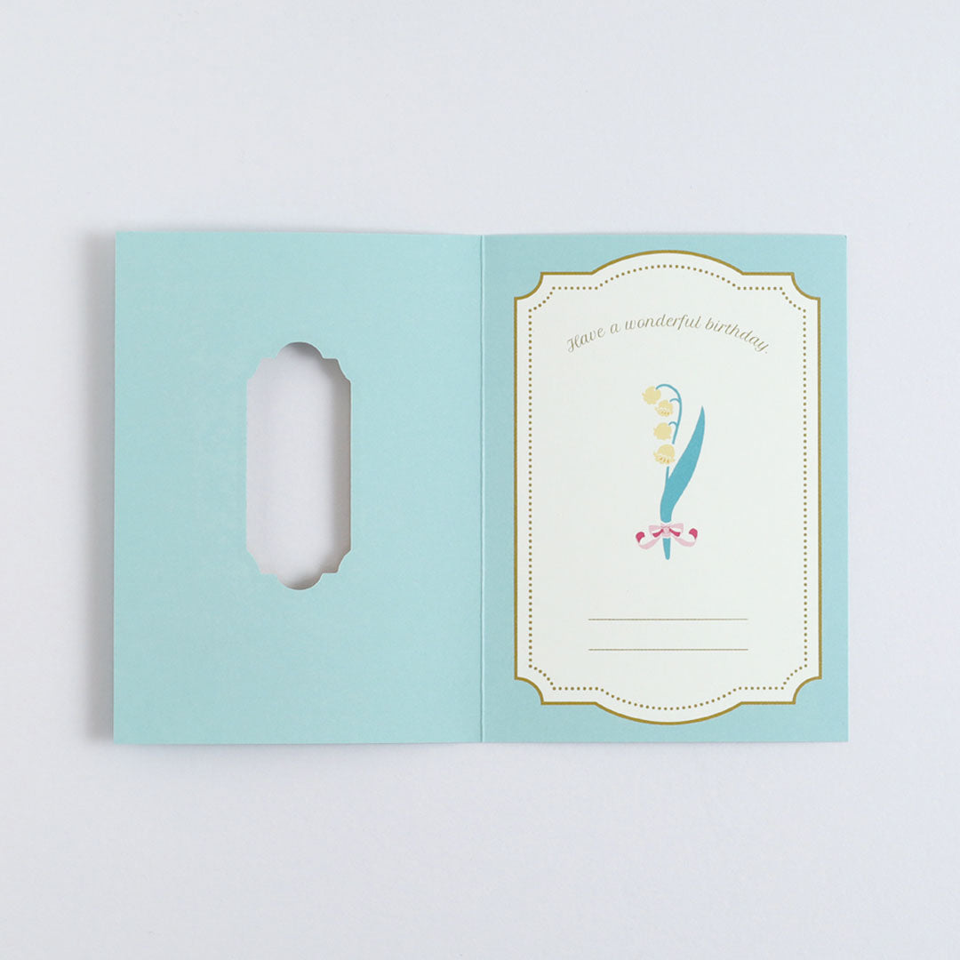 Flor Choose Greeting Card - Lily of the Valley (Happy Birthday)