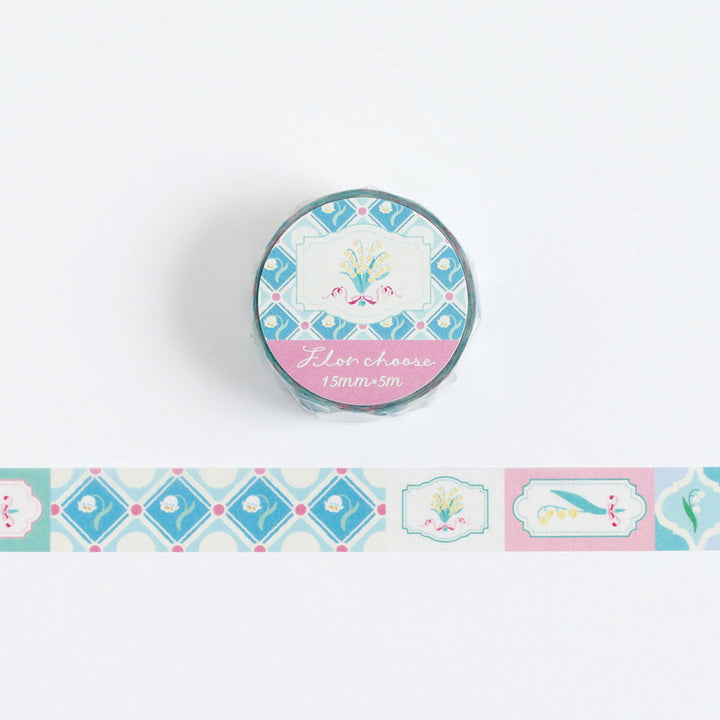 Flor Choose Washi Tape - Lily of the Valley
