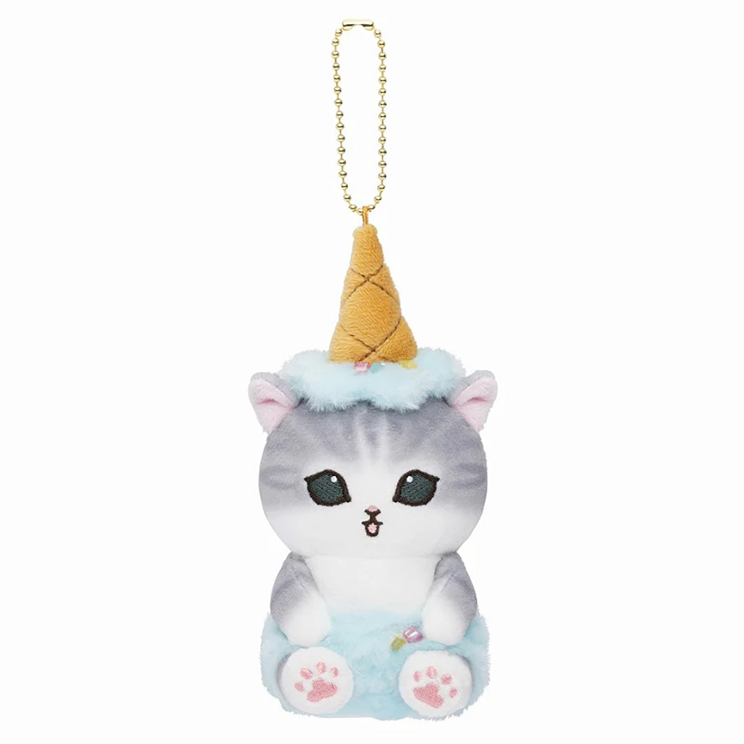 NEW Mofusand Ice Cream Plush Keychain - Blue