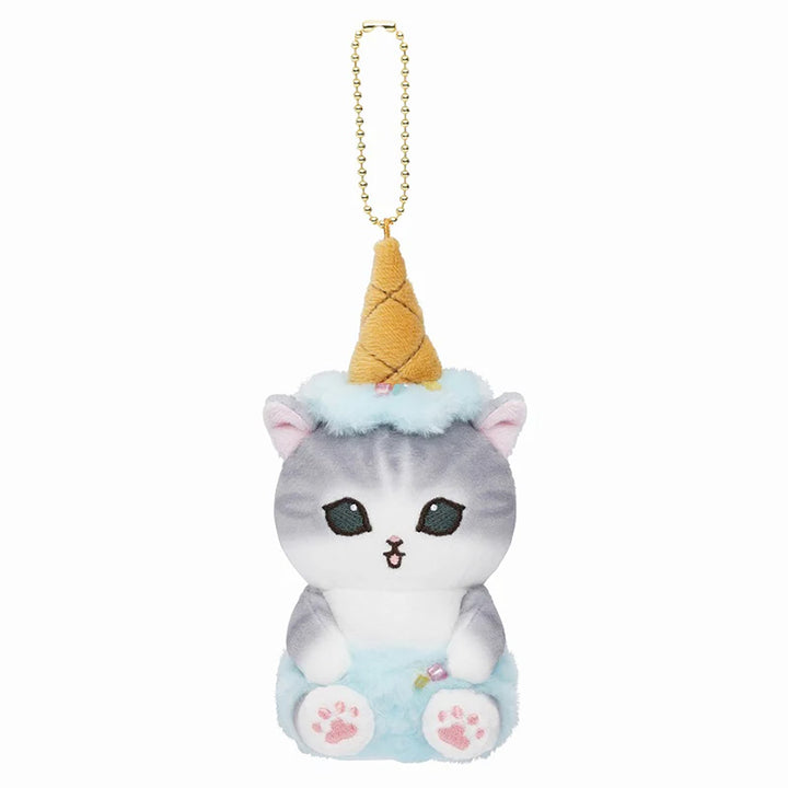 NEW Mofusand Ice Cream Plush Keychain - Blue