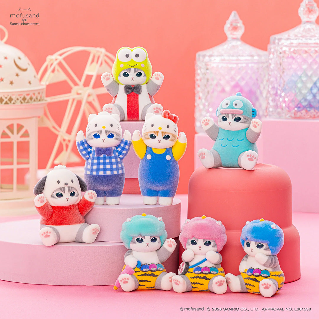 Japanese Blind Boxes: Mofusand x Sanrio Flock Figurine Vol. 1