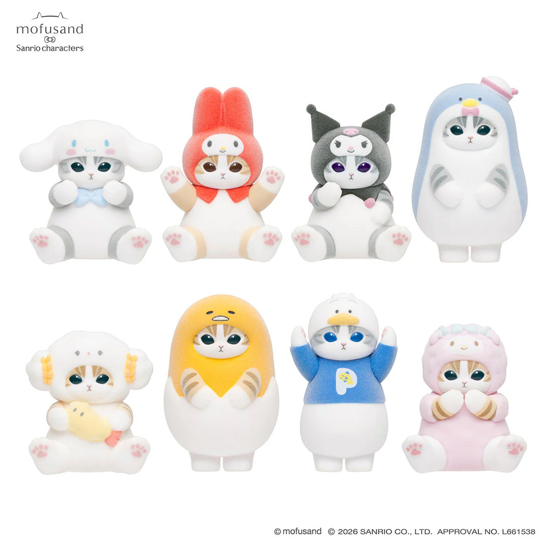 Japanese Blind Boxes: Mofusand x Sanrio Flock Figurine Vol. 2