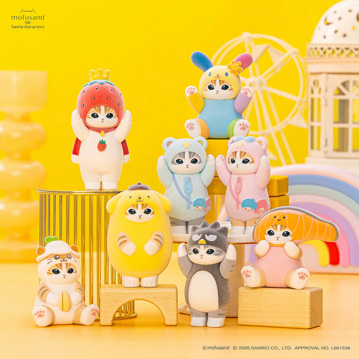 Japanese Blind Boxes: Mofusand x Sanrio Flock Figurine Vol. 3