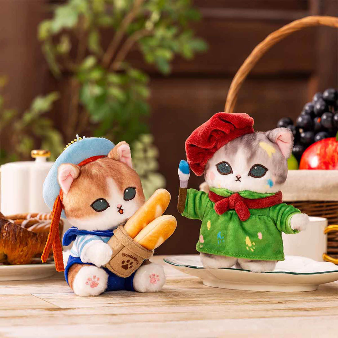 Mofusand Journey Series Artist Painter Plush Keychain