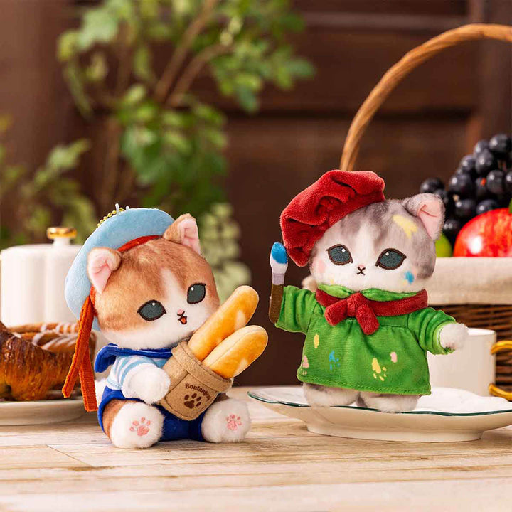 Mofusand Journey Series Artist Painter Plush Keychain