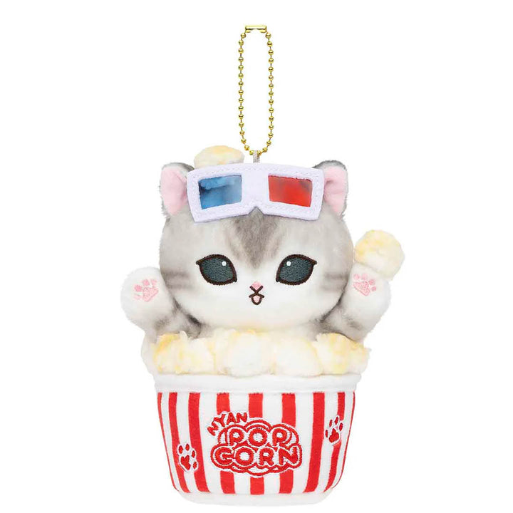 Mofusand Journey Series Popcorn Plush Keychain