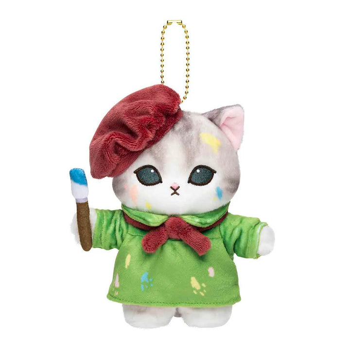 Mofusand Journey Series Artist Painter Plush Keychain