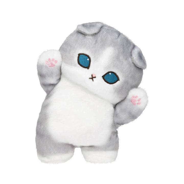 NEW Mofusand Standing Cat Plush Toy - Grey Cat 7"