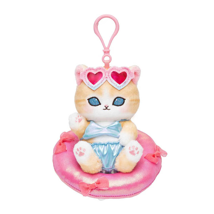 NEW Mofusand Gals Vacation Plush Keychain - Pink