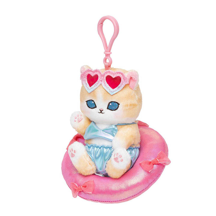 NEW Mofusand Gals Vacation Plush Keychain - Pink
