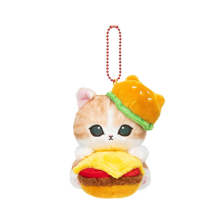 Mofusand Diner Burger Plush Keychain