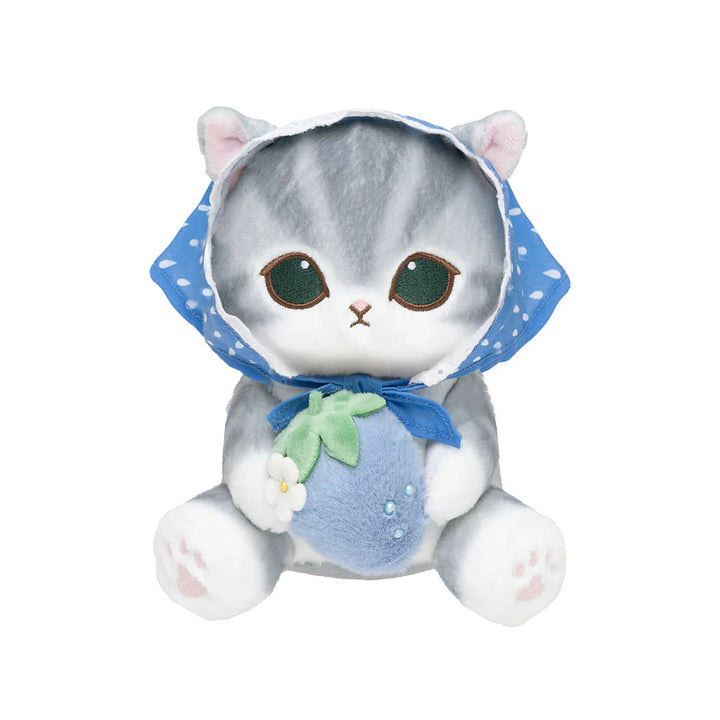 Mofusand Merci Strawberry Plush Doll - Blue Strawberry