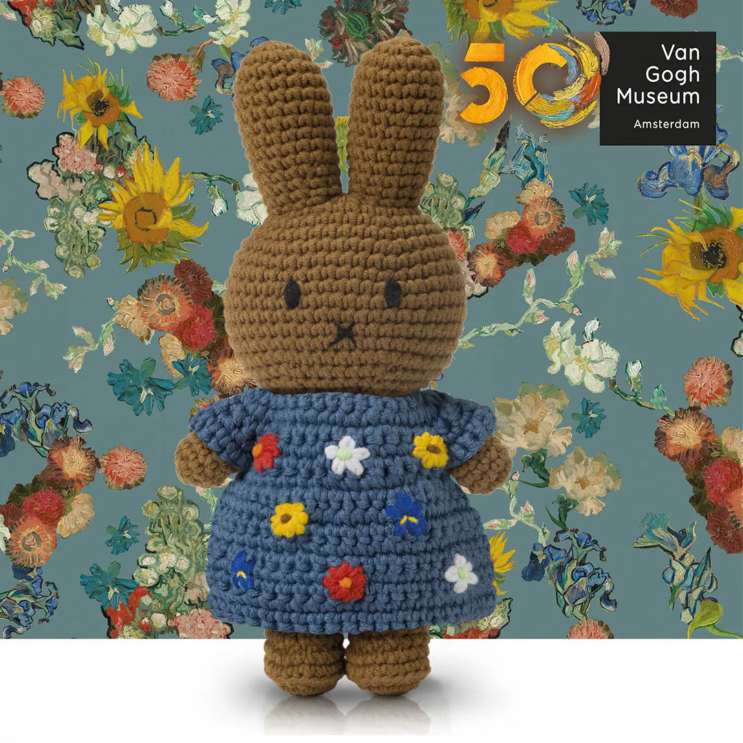 Miffy Handmade Crochet Doll- Melanie Van Gogh's Flowers Inspired Dress (Special Edition)
