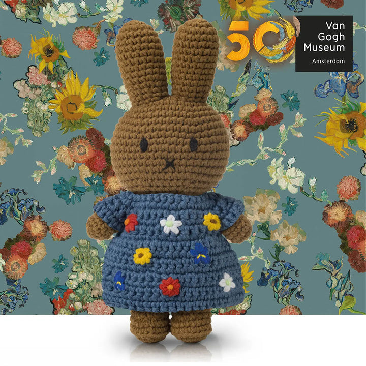 Miffy Handmade Crochet Doll- Melanie Van Gogh's Flowers Inspired Dress (Special Edition)