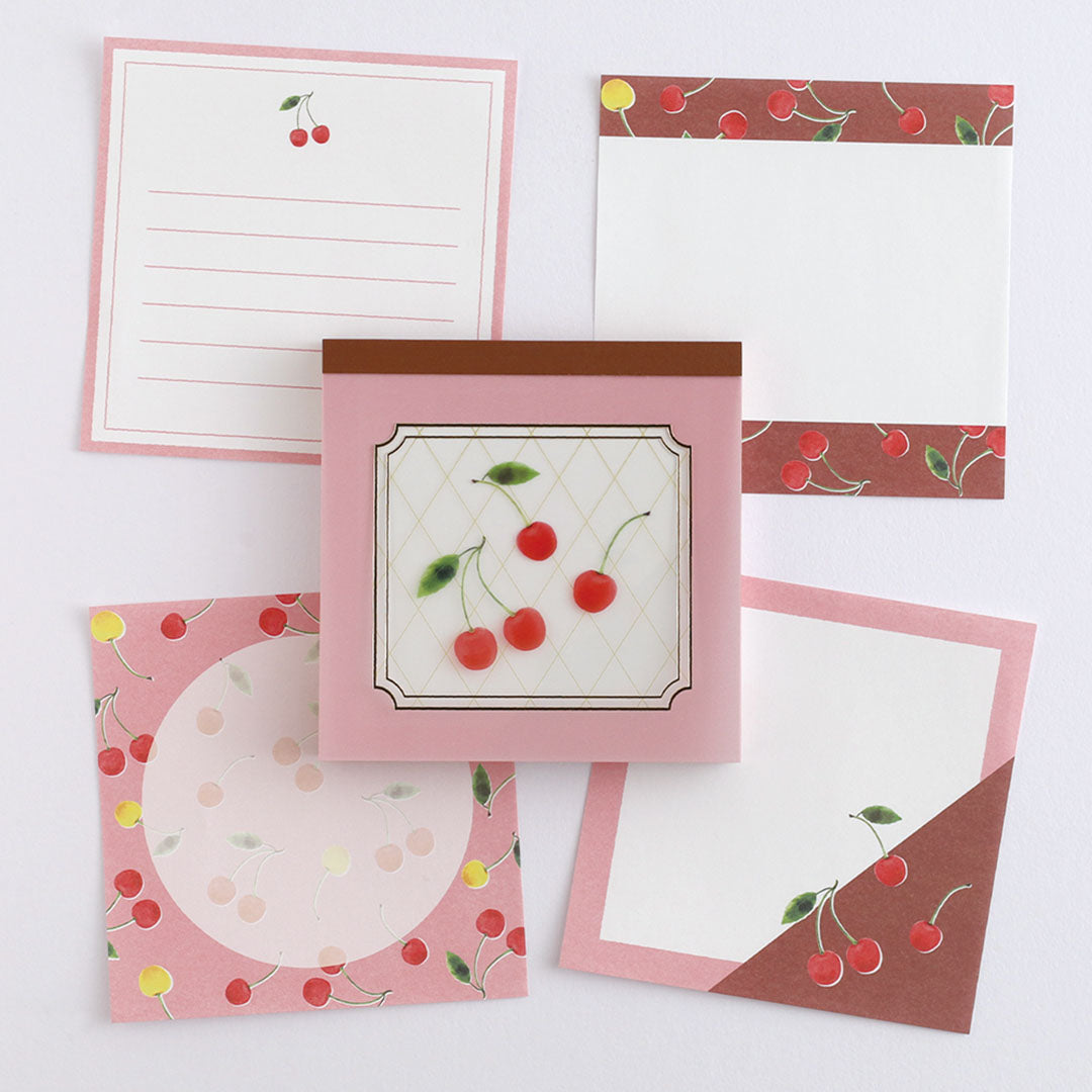 Colorfruits Memo Pad- Cherry