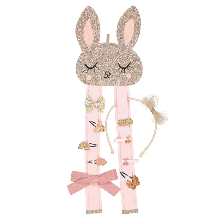 French Wall Hair Clip Holder - Sparkle Bunny