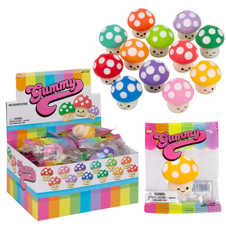 Gummy Mushrooms Squish Toy