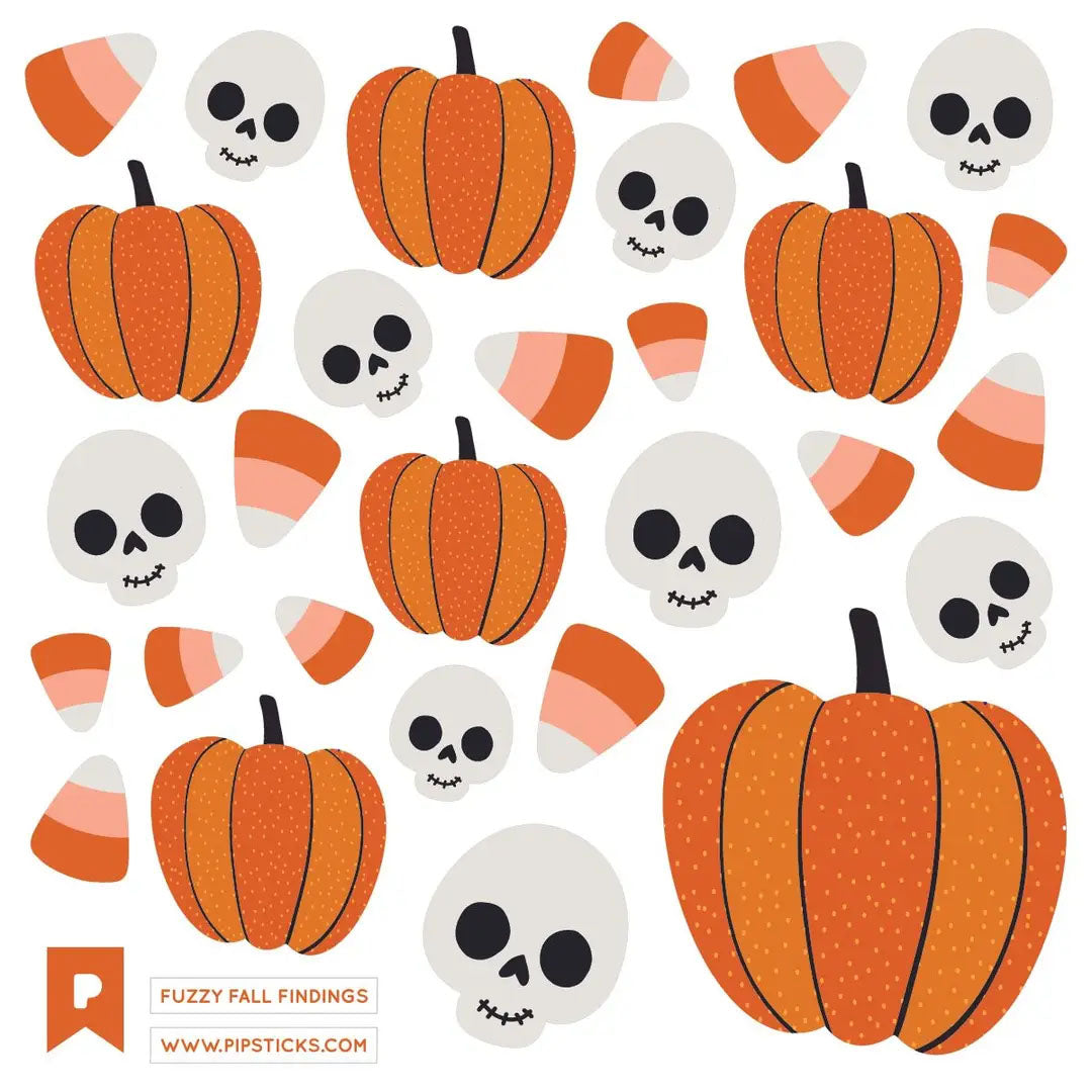 Fuzzy Fall Findings Stickers