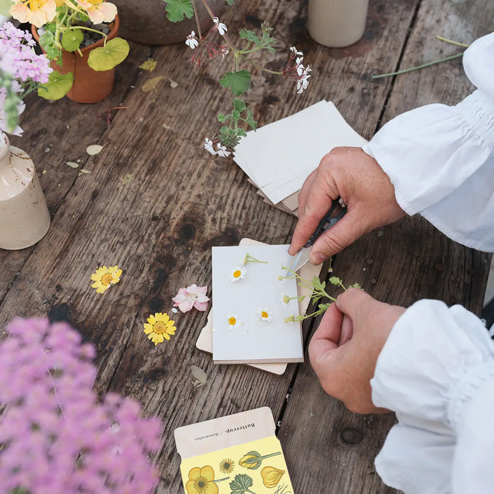 Wooden Pocket Flower Press - Buttercup