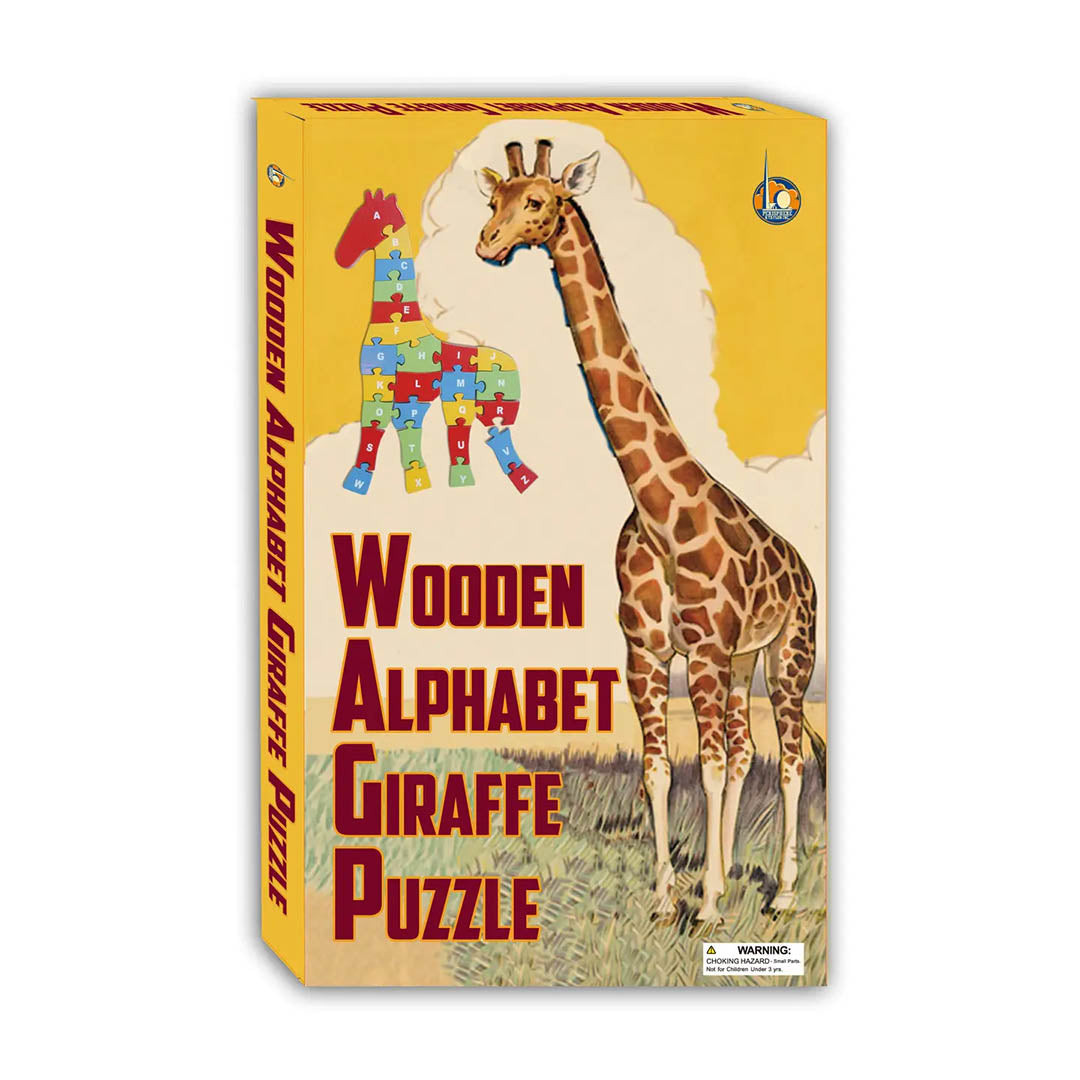 Wooden Alphabet Giraffe Puzzle