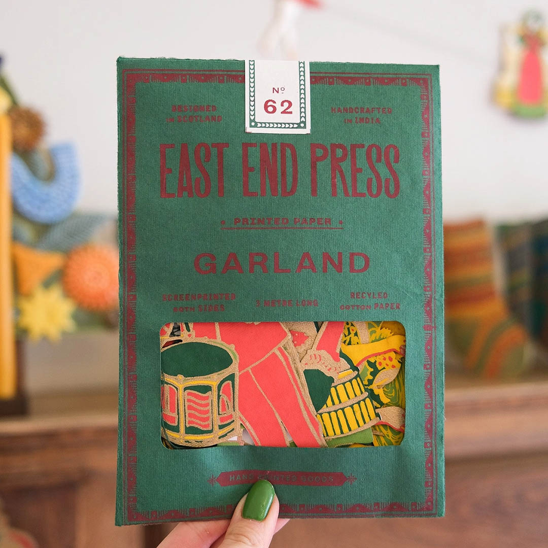 12 Days of Christmas Sewn Paper Garland