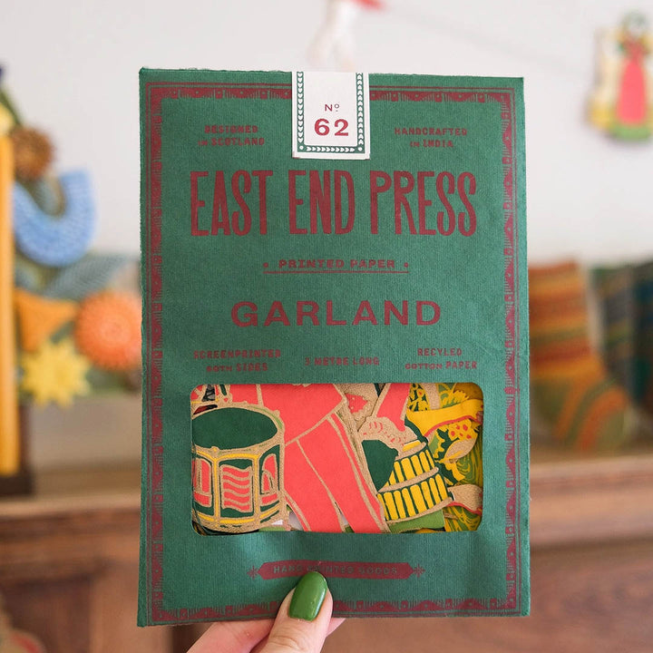 12 Days of Christmas Sewn Paper Garland