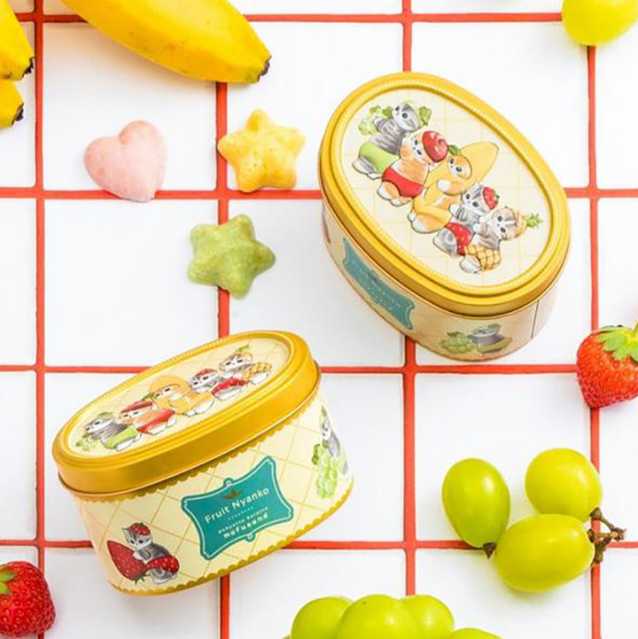 EASTER PREORDER: Mofusand Kitty Fruits Oval Tin