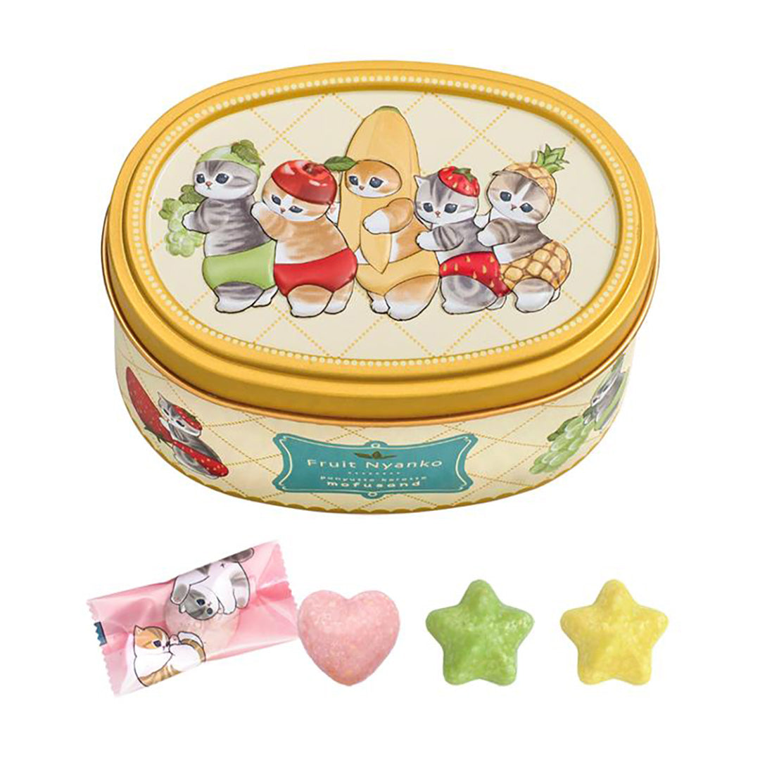 EASTER PREORDER: Mofusand Kitty Fruits Oval Tin