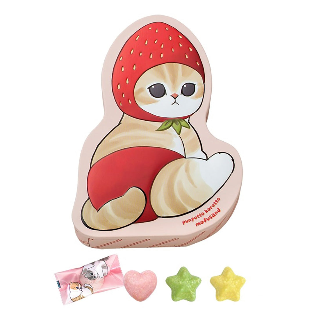 EASTER PREORDER: Mofusand Strawberry Sitting Kitty Tin