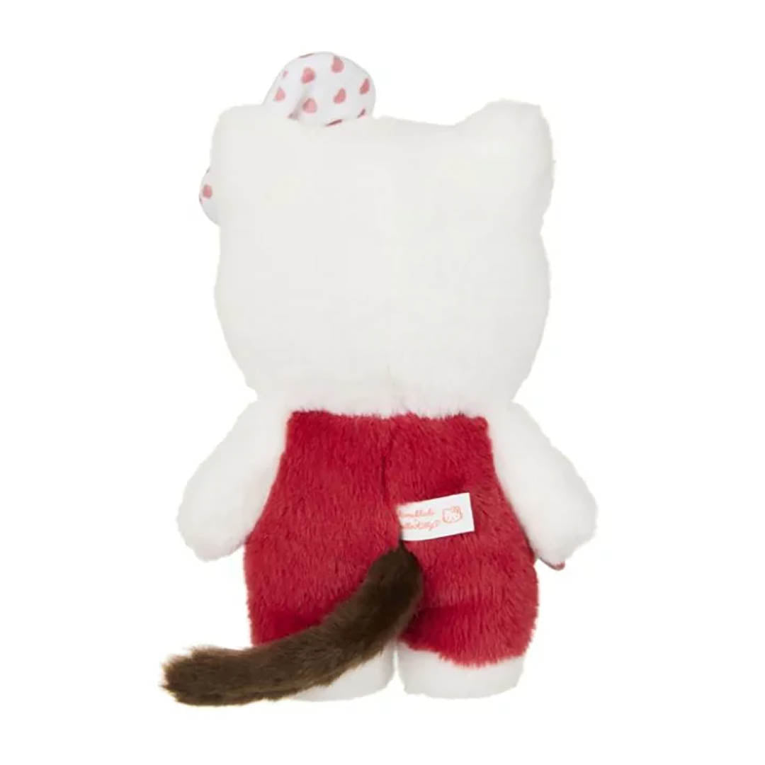 Monchhichi x Hello Kitty Gingham Doll 7.87"
