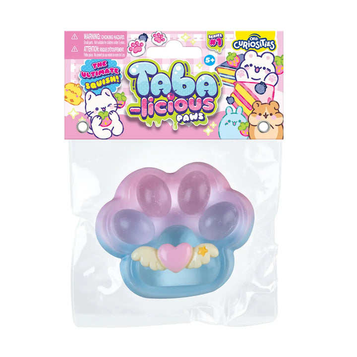 Taba-Licious Mega Paws Squishy- Blue Ombre with Heart Wings