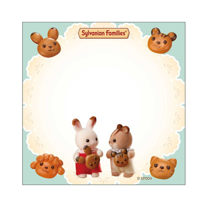 Sylvanian Families Square Memo Pad- Bread