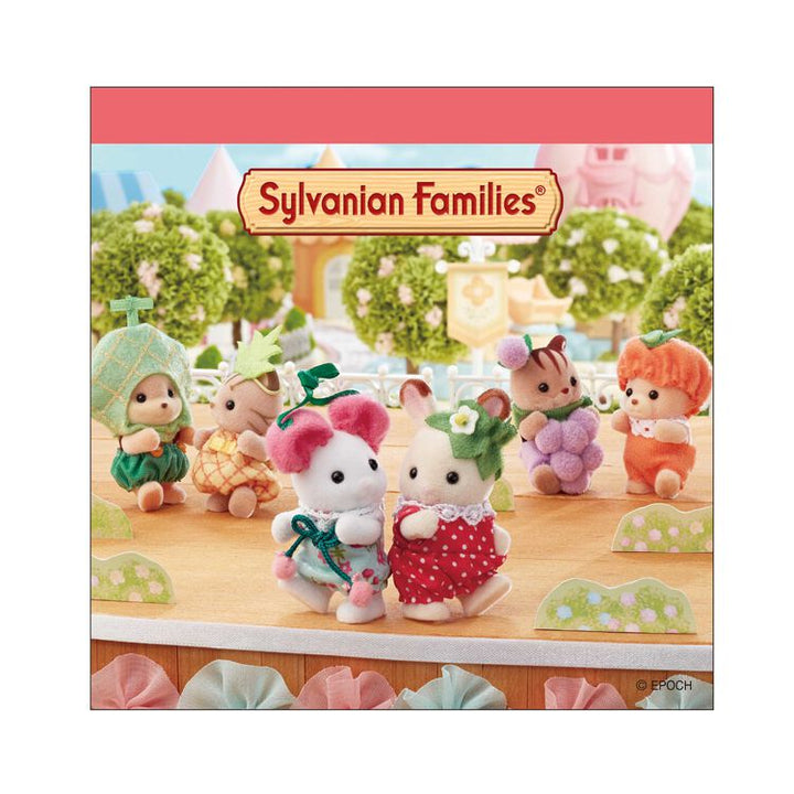 Sylvanian Families Square Memo Pad- Fruit