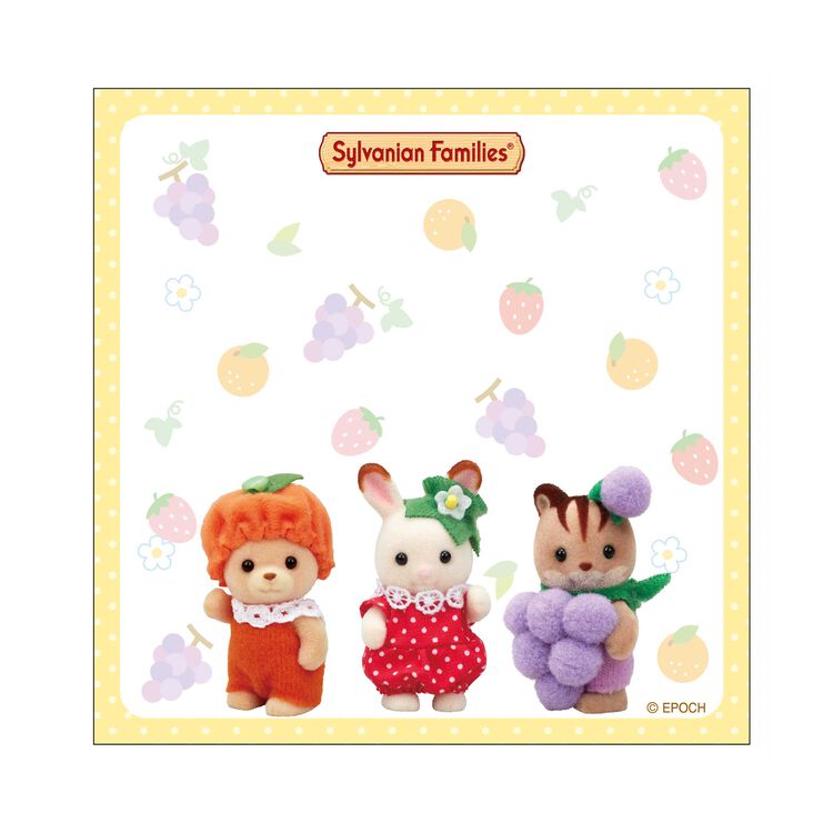 Sylvanian Families Square Memo Pad- Fruit