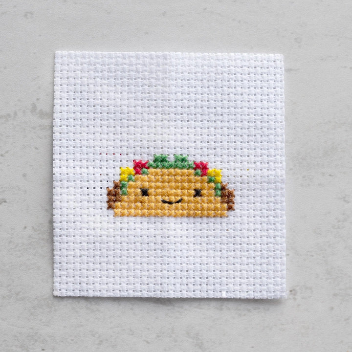 NEW Kawaii Taco Mini Cross Stitch Kit