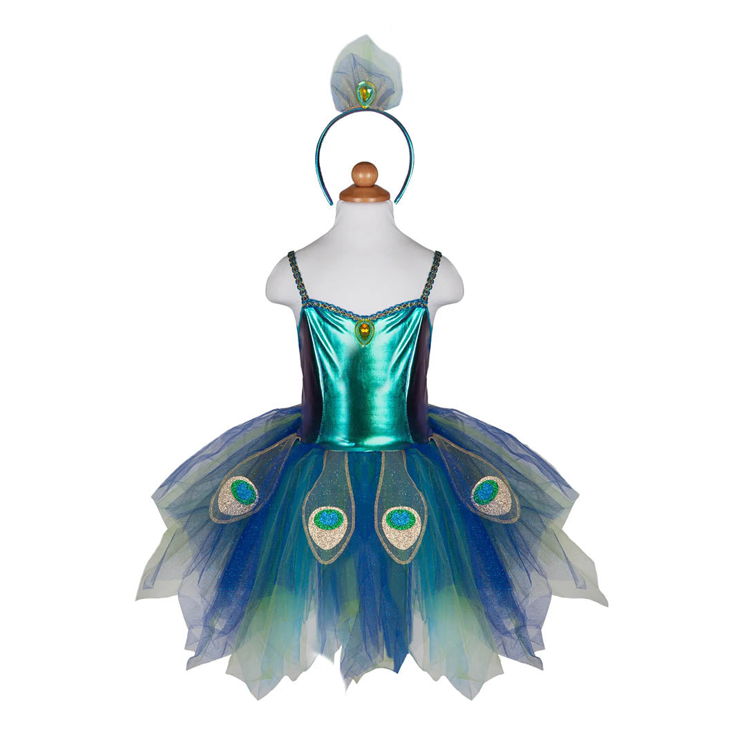 Pretty Peacock Dress & Headband