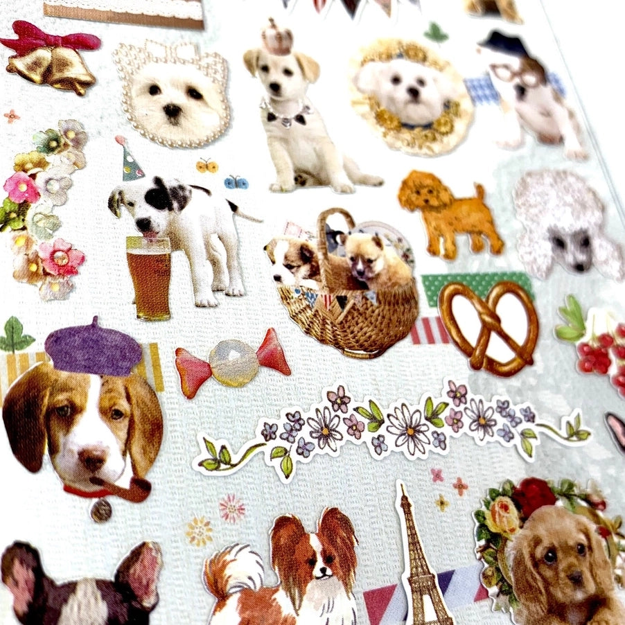 Parisian Puppy Sticker Sheet