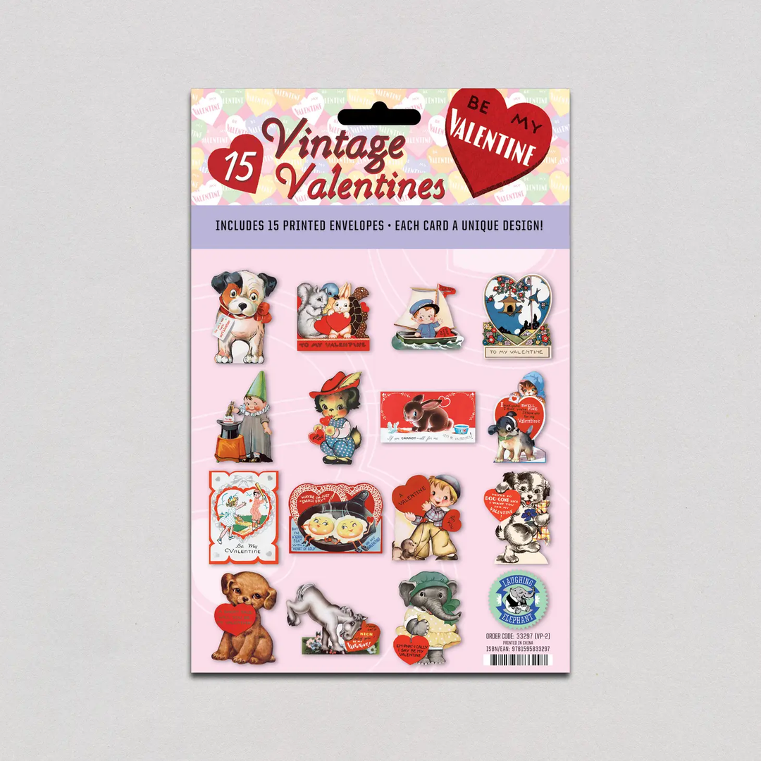 Retro Valentine Card Set- A Valentine For Everyone