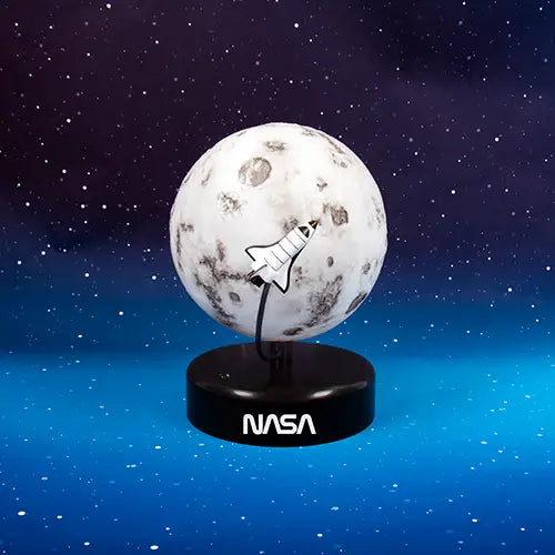 Nasa Inspired Moon Mood Light - with Moveable Rocket