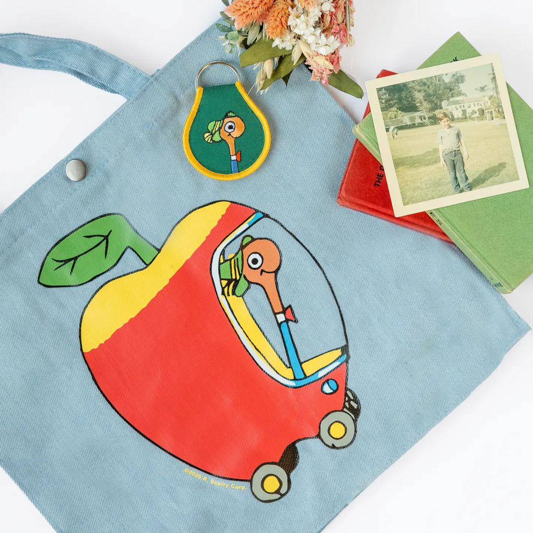 Richard Scarry - Lowly Worm Apple Car Tote
